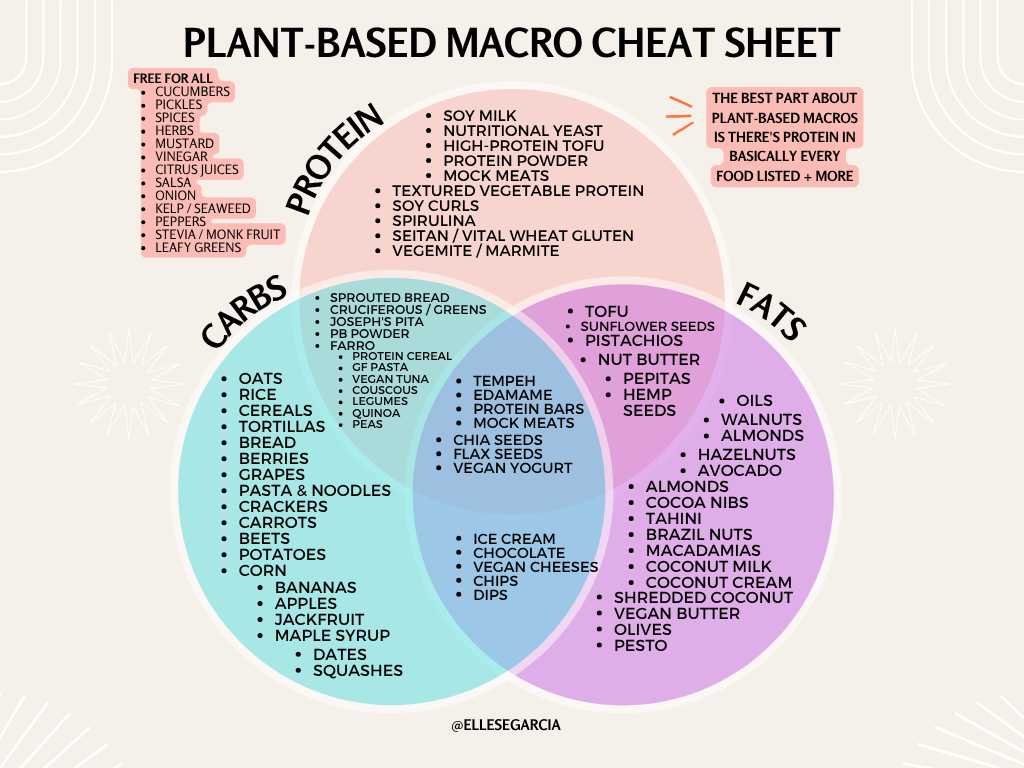 Vegan Macros Simplified diagram