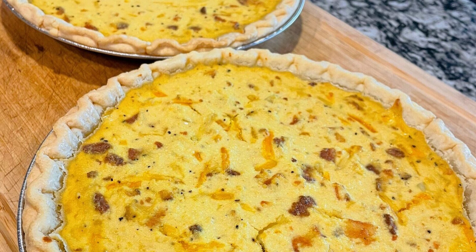 Bacon, Egg & Cheese Quiche