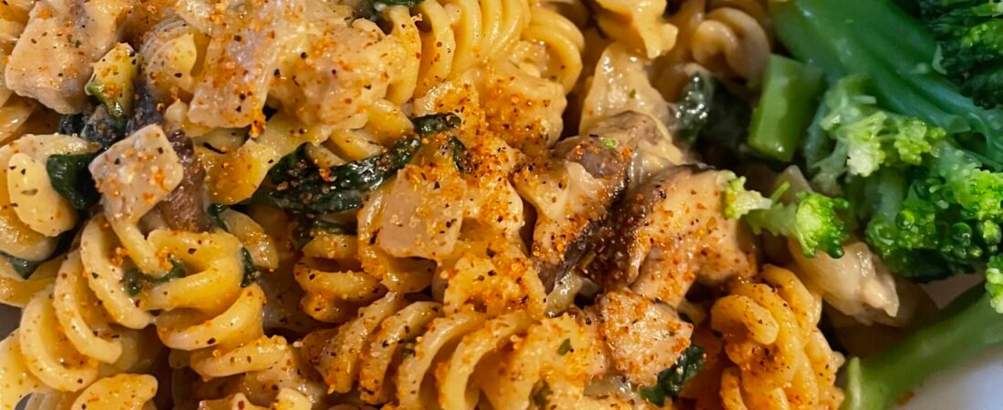 Chik’n Florentine Pasta