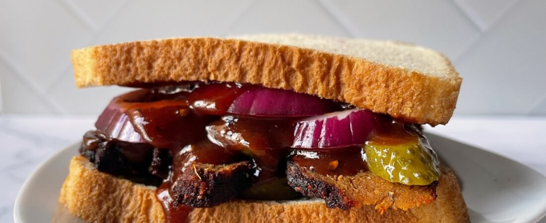 Rudy’s BBQ Brisket Sandwich (Vegan Copycat)