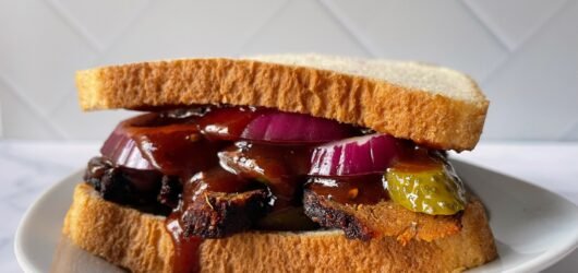 Rudy’s BBQ Brisket Sandwich (Vegan Copycat)